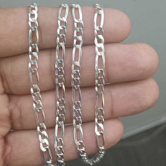 925 Sterling Silver Figaro Chain